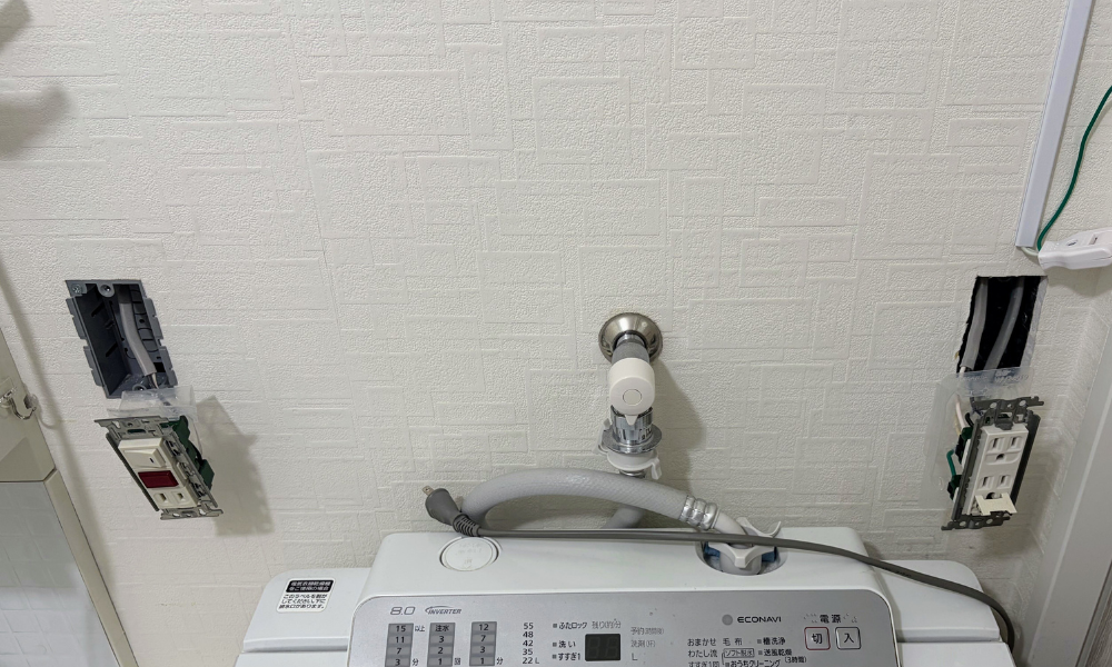 配線接続が完了した状態