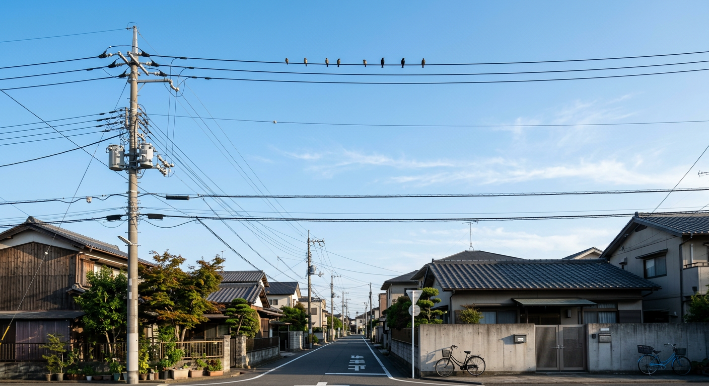 電線の鳥よけ　東日本と西日本で違う？